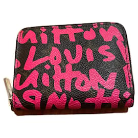 Louis Vuitton-LV zippy coin graffiti-Fuschia