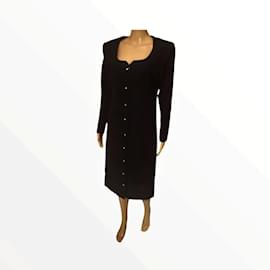 Yves Saint Laurent-YVES SAINT LAURENT  Dresses T.fr 38 Wool-Black