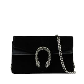 Gucci-GUCCI HandbagsSuede-Black
