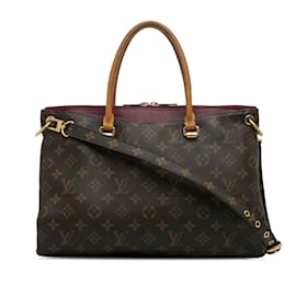 Louis Vuitton-LOUIS VUITTON HandbagsCloth-Brown