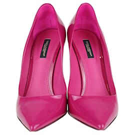 Dolce & Gabbana-Zapatos de tacón fucsia con punta en punta-Otro