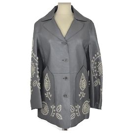 ERMANNO SCERVINO Jackets T.FR 36 Wool Grey
