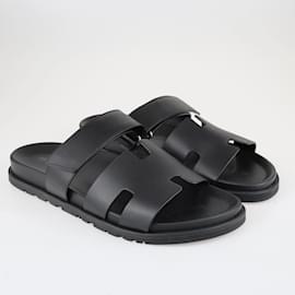 Hermès-Sandale Chypre Noire-Noir