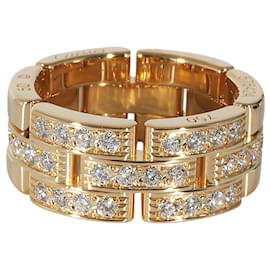 Cartier-Cartier Maillon Panthere Band in 18k yellow gold 0.53 ctw-Silvery,Metallic