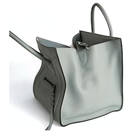 Céline-Bolso de mano Céline Equipaje en cuero azul empolvado-Azul,Azul claro