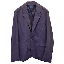 Lanvin Light Sport Coat in Navy Blue Cotton Blue Navy blue