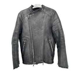 Balmain-BALMAIN  Jackets T.International S Leather-Black