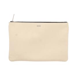 Dior-DIOR  Clutch bags T.  leather-Cream