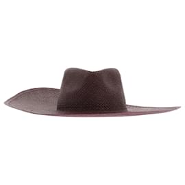 Autre Marque-NICHT SIGN / UNSIGNED Hats T.cm 55 Wicker-Bordeaux