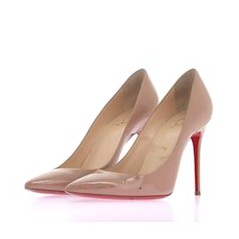 Christian Louboutin-CHRISTIAN LOUBOUTIN Absätze T.EU 37.5 Lackleder-Beige