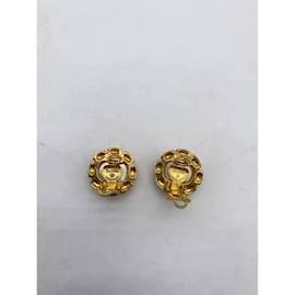 Chanel-CHANEL  Earrings T.  gold plated-Golden