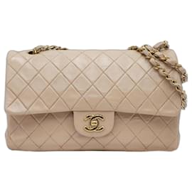 Chanel-Chanel Timeless Classic Medium lined Flap 2.55 bag-Beige