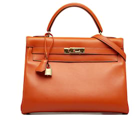 Hermès-Hermes Laranja 1998 Swift Kelly Retorno 32-Laranja