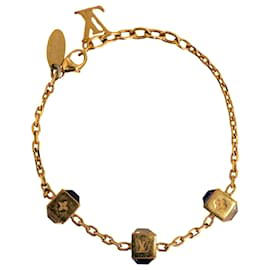 Louis Vuitton-Louis Vuitton Bracelet Gamble en cristal d'or-Doré
