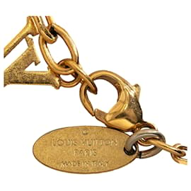 Louis Vuitton-Louis Vuitton Gold Gamble Crystal Bracelet-Golden