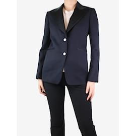 Hermès-Blazer in lana blu navy - taglia UK 10-Blu
