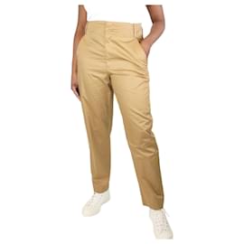 Isabel Marant-Pantalon en coton satiné beige - taille UK 12-Autre