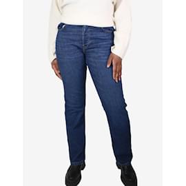 Alexandra Golovanoff-Blue straight-leg jeans - size UK 14-Blue