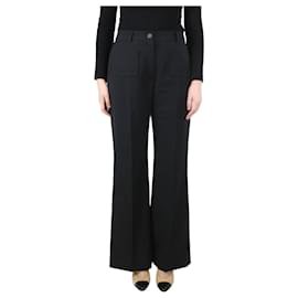 Claudie Pierlot-Black front-pocket trousers - size UK 10-Black