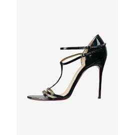 Christian Louboutin-Talons vernis noirs - taille EU 39 (UK 6)-Noir