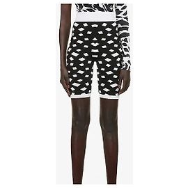 Short Balmain Jacquard en maille noir Noir Blanc