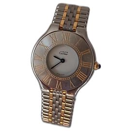 Cartier devo 21 PADRÃO DE QUARTZO DE AÇO LM Outro