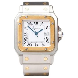 Cartier-CARTIER Santos Galbee accessory in Gold and Silver steel - 101649-Silvery