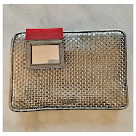 Dolce & Gabbana-Clutch-Taschen-Silber,Metallisch