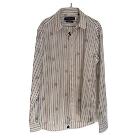 Louis Vuitton chemises Blanc Bleu