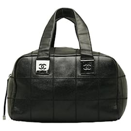 Chanel-CC Chocolate Bar Boston Bag-Black