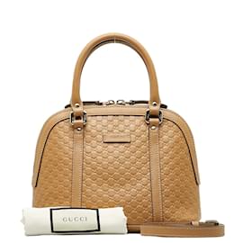 Gucci-Microguccissima Dome Bag  449654-Brown
