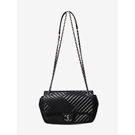Chanel-Noir Intemporel petit 2015 rabat argenté-Noir