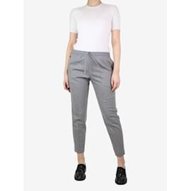 Joseph-Grey elasticated wool trousers - size UK 8-Grey