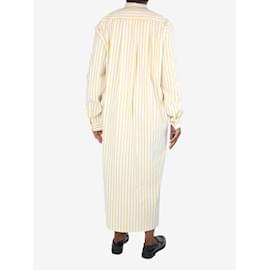 Autre Marque-Yellow and white striped shirt dress - size L-Yellow