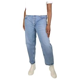 Autre Marque-Blue frayed hem jeans - size UK 14-Blue