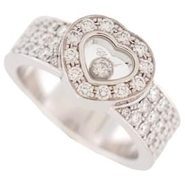 Chopard-Chopard Happy Diamonds Ring 82/2936-20 taille 53 WHITE GOLD 18K GOLDEN RING-Silvery
