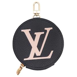 Louis Vuitton-NEW LOUIS VUITTON ROUND LEATHER MONOGRAM EMPREINTE GIANT COIN PURSE PURSE-Black