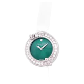 Chaumet-NUEVO RELOJ CHAUMET HORTENSIA 2331 22 mm de cuarzo 44 RELOJ DE ACERO Y DIAMANTES-Plata