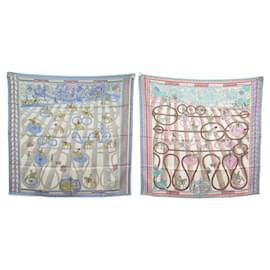Hermès NUOVA SCIARPA HERMES PASSADE E SERPENTINE FODERATA H903688PIAZZA S 90 Blu