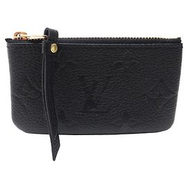 NEW LOUIS VUITTON KEY RING MONOGRAM EMPREINTE KEYS HOLDER Black