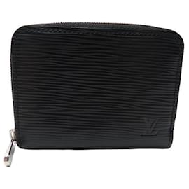 Louis Vuitton-NEW VUITTON ZIPPY LEATHER PURSE EPI M60152 LEATHER WALLET COIN PURSE-Black