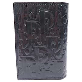 Christian Dior-NEW CHRISTIAN DIOR CARD HOLDER IN BLACK PATENT LEATHER GRAVITY CARD HOLDER-Black