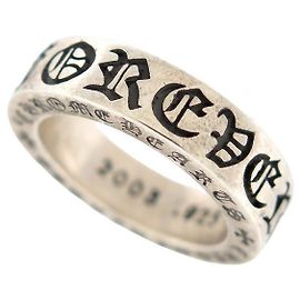 CHROME HEARTS SPACER FOREVER STERLING SILVER RING 925 taille 58 SILVER RING Silvery