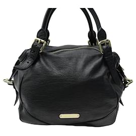 Burberry-BORSA A MANO BURBERRY OAKFORD DA MM 3766512 BORSA A MANO IN PELLE SEMI NERA-Nero