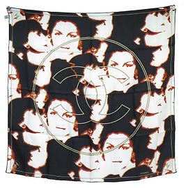 NUOVA SCIARPA CHANEL MADEMOISELLE COCO QUADRATA 90 Sciarpa di seta cm Multicolore