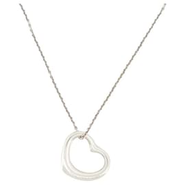 Tiffany & Co-TIFFANY & CO OPEN HEART NECKLACE 22MM PERETTI IN SILVER 925 6.5 GR NECKLACE-Silvery