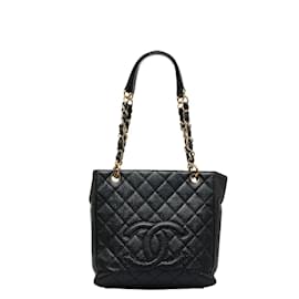 Chanel-Gran bolso de compras CC Caviar-Negro