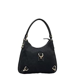 Gucci-GG Canvas Abbey Hobo Bag 130738-Black