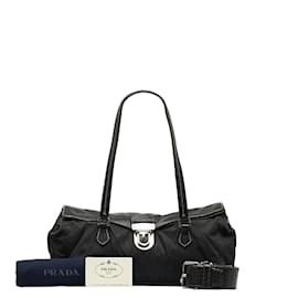 Prada-Tessuto Easy Shoulder Bag BR2371-Black