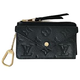 Louis Vuitton-Louis Vuitton lined-Sided Card Holder-Black